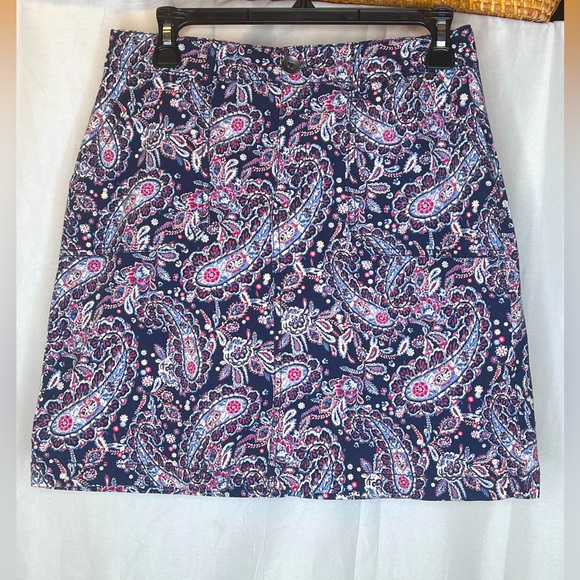 croft & barrow Dresses & Skirts - Croft & Barrow Floral Paisley Skirt - Blue and Pink Size 4